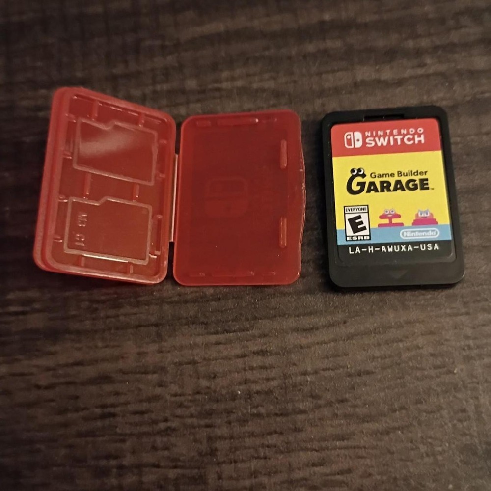 Nintendo Switch Game Builder Garage LA-H-AWUXA-USA Cartridge and card Case